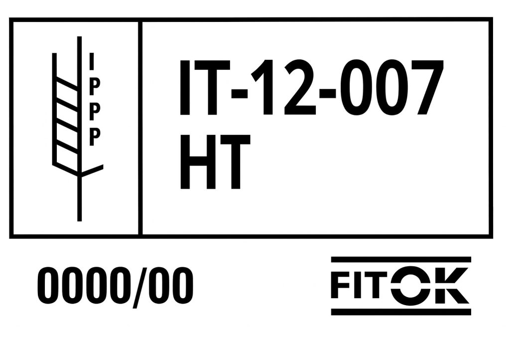 Marchio IPPC con codice IT-12-007 HT.